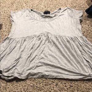 Grey short sleeve shirt